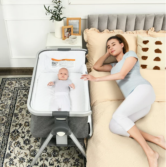 Infans 3-in-1 Portable Baby Bassinet, Bedside Crib Sleeper w/ Carrying Bag