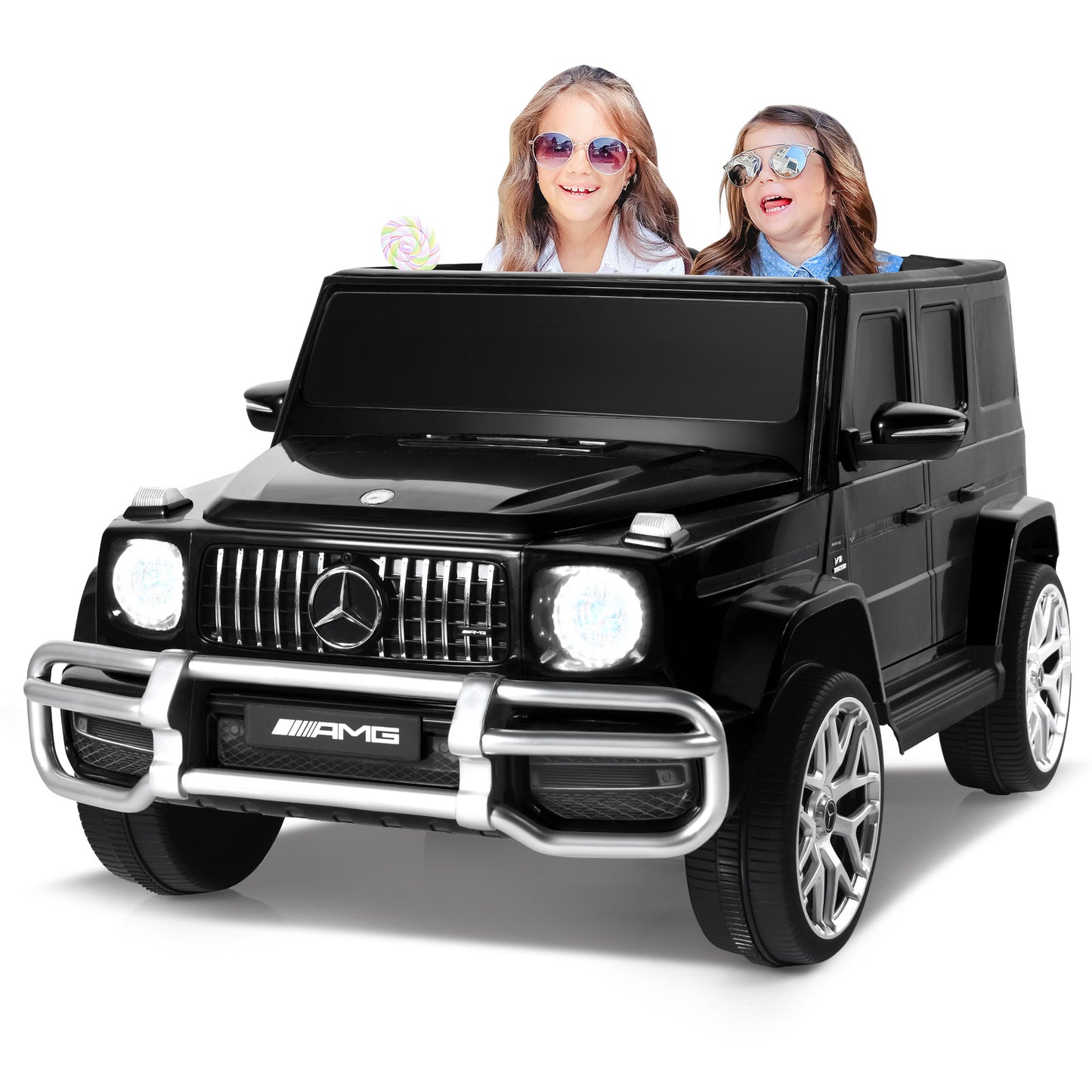 Infans 12V 2 Seats Kids Ride On Car Licensed Mercedes Benz G63 w/ Remote Control Black