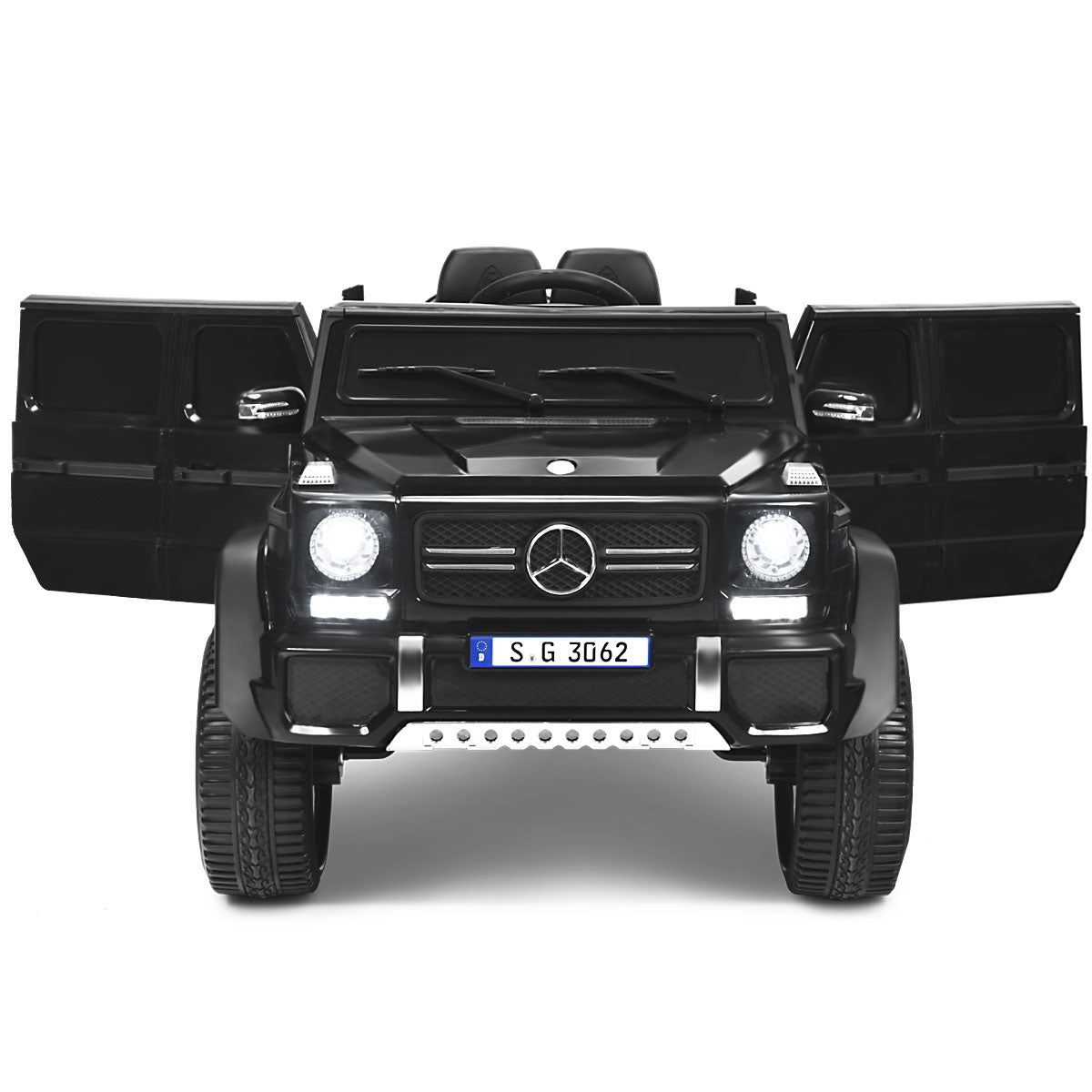 Infans 12V Licensed Mercedes-Benz Kids Ride On Car RC Motorized Vehicles w/ Trunk Black