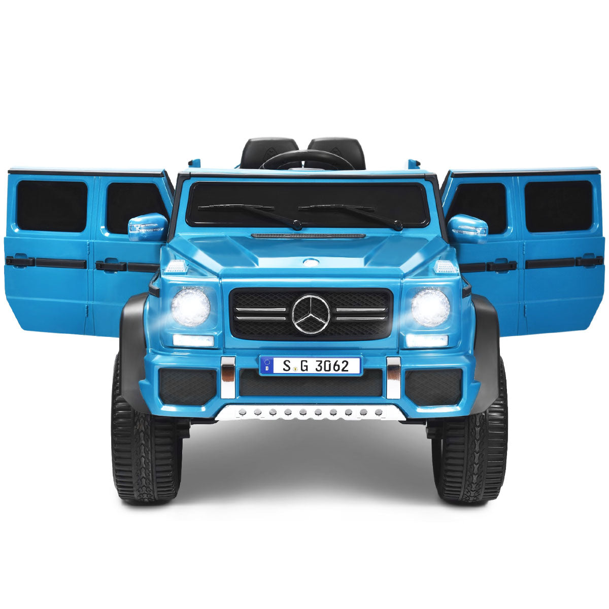 Infans 12V Licensed Mercedes-Benz Kids Ride On Car RC Motorized Vehicles w/ Trunk Navy