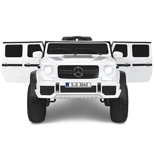 Infans 12V Licensed Mercedes-Benz Kids Ride On Car RC Motorized Vehicles w/ Trunk White