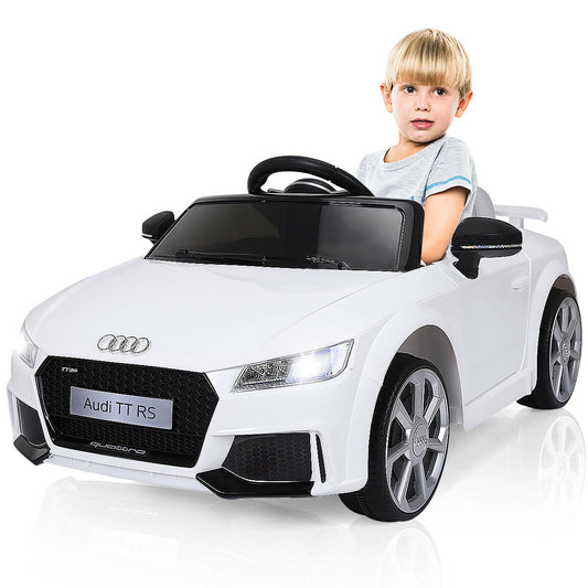 Infans 12V Audi TT RS Electric Kids Ride On Car Licensed R/C Remote MP3 White