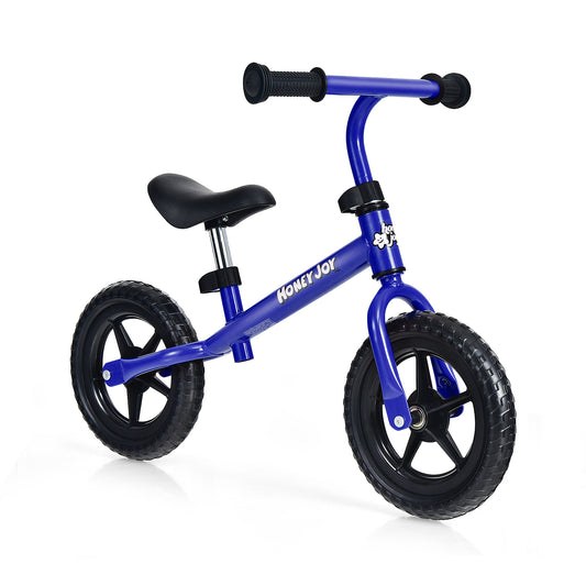 Infans Kids Balance Bike No Pedal Training Bicycle w/ Adjustable Handlebar & Seat Blue